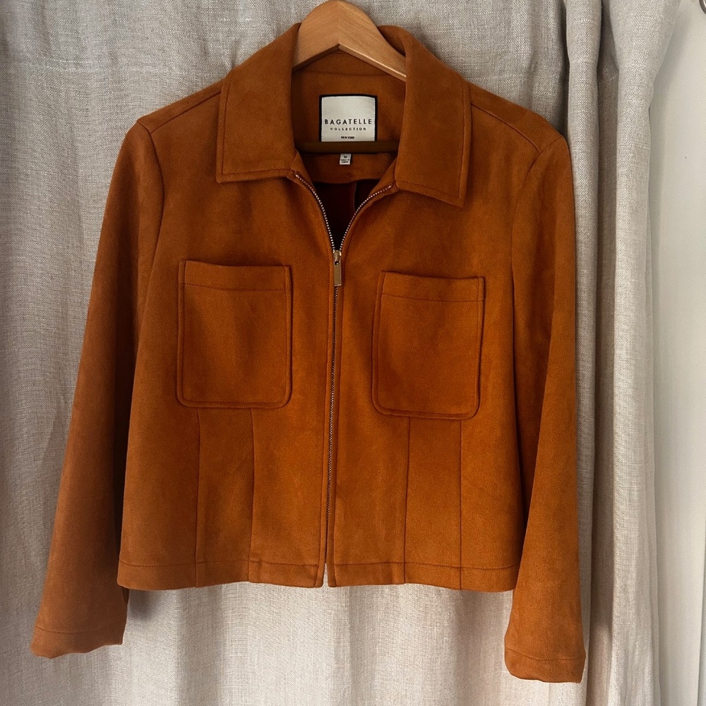 Stunning Bagatelle faux suede jacket in a Carmel Brown.